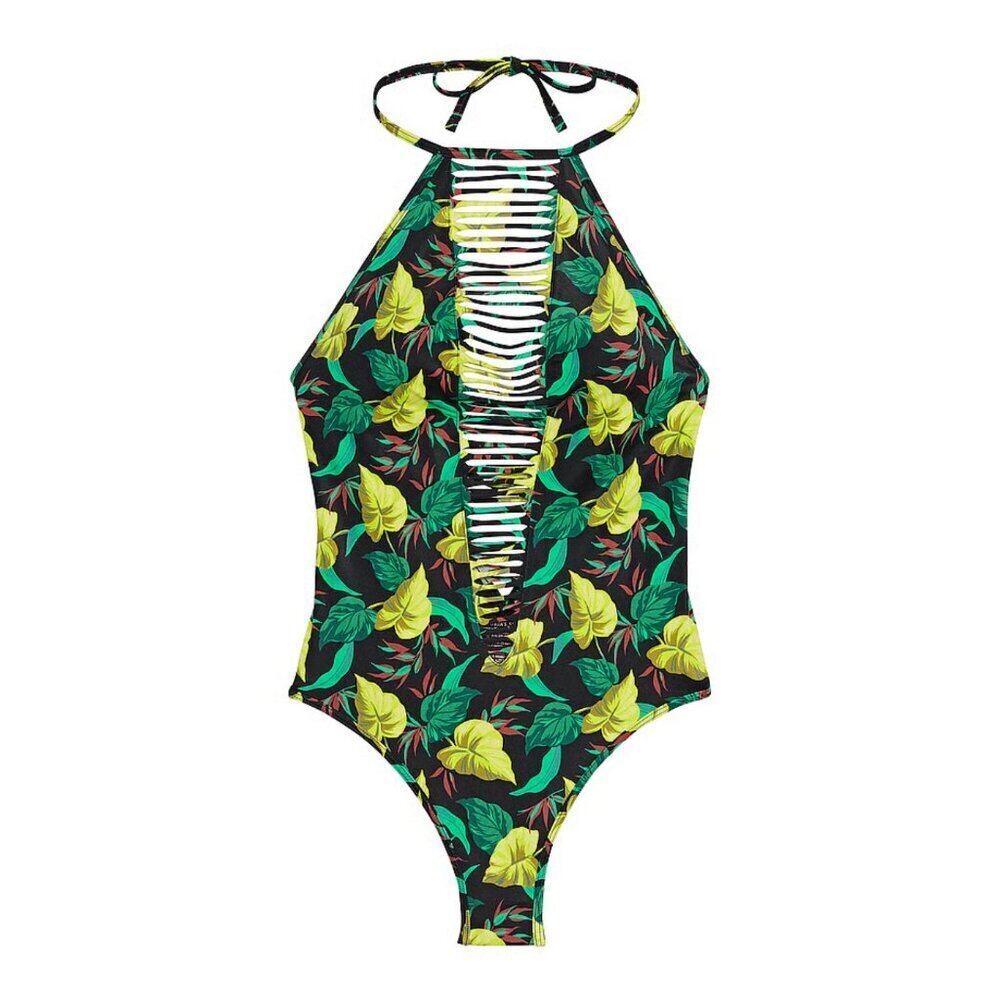 New! Victoria's Secret VS Archives Strappy High-Neck Swimsuit 3702
